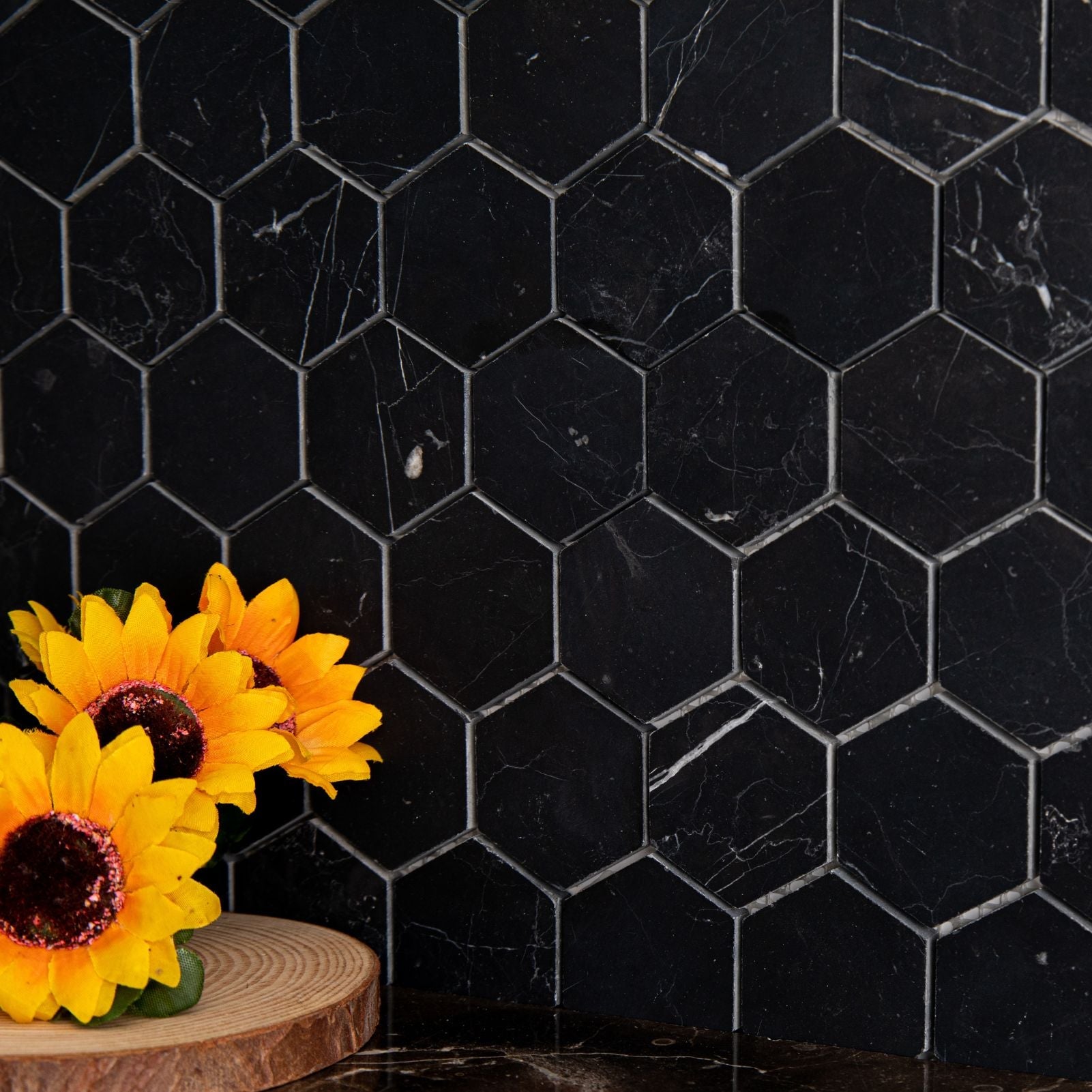 How can you incorporate marble mosaic tiles into your space?